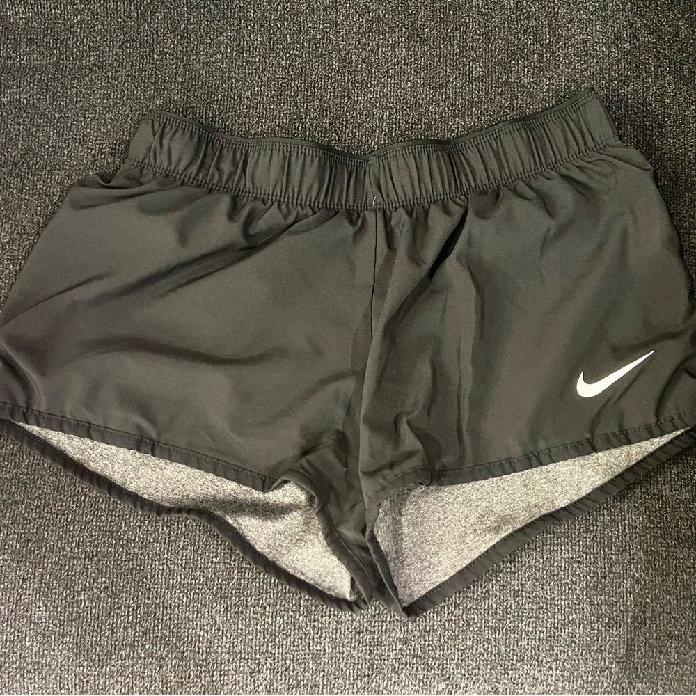 Black and Gray Reversible Nike Running Shorts XS/S